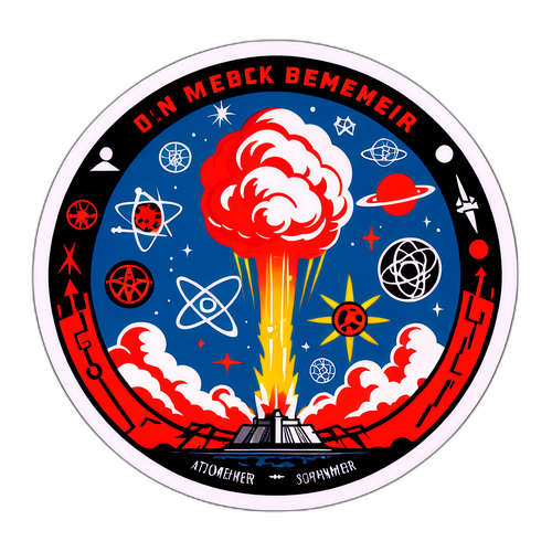 Oppenheimer Temalı Atom Bombası Sticker'ı