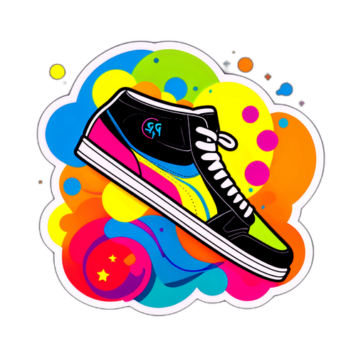 Autocollant "Kicking" Stylé