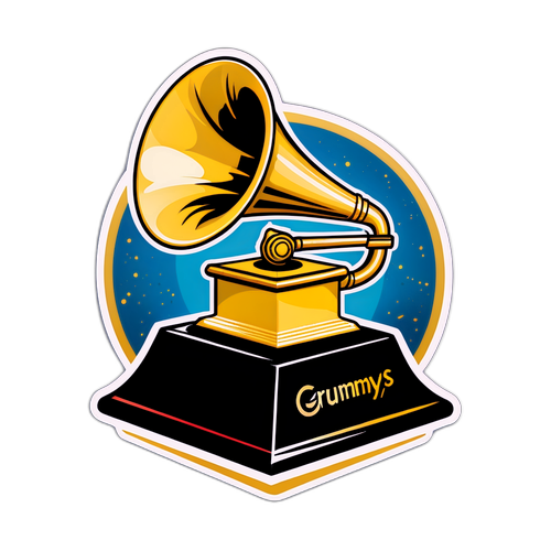 Vintage Grammy 2026 Sticker