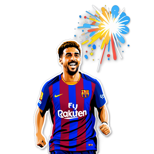 FC Barcelona Voetballer Viering