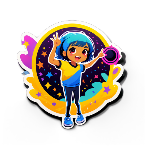 Sticker ya Zuchu akifanya kwenye hatua