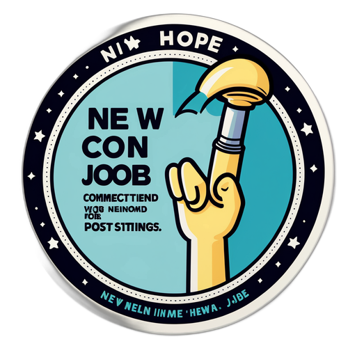 สติ๊กเกอร์แสดงความมุ่งมั่นในการหางานใหม่