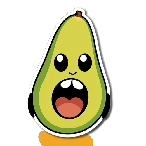 Avocado Love: You're All That & A Pit! The Ultimate Emoticon for Health Enthusiasts!