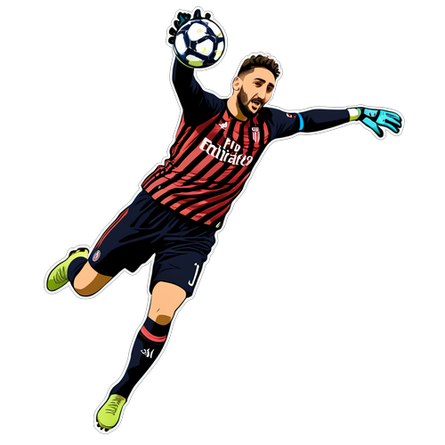 Mchoro wa Gianluigi Donnarumma Akifanya Kuokoa Kubwa