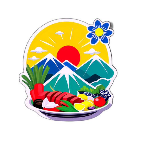 台灣美食與文化的創意貼紙