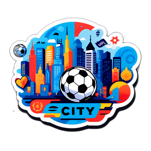 Bysticker med fotballmotiv