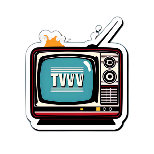 Retro Telewizor z Programem TVN