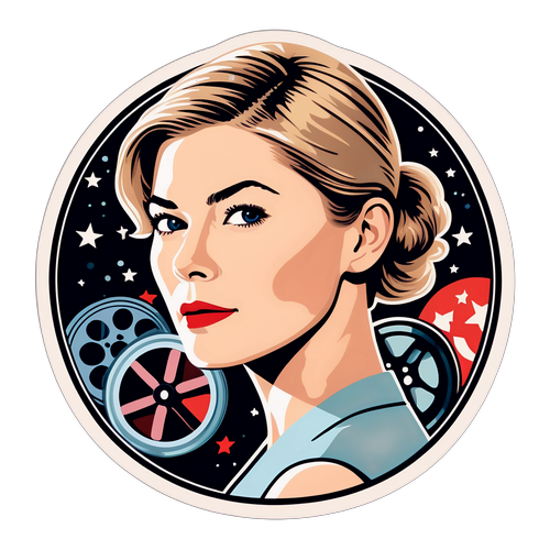 Sticker van een Iconische Filmster