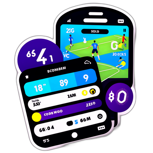 Stiker Info Grafik Menggunakan Antara Muka Flashscore
