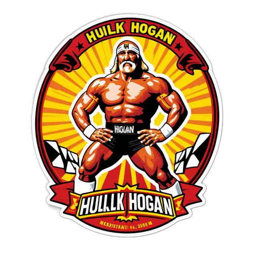Sticker comemorativ pentru Hulk Hogan