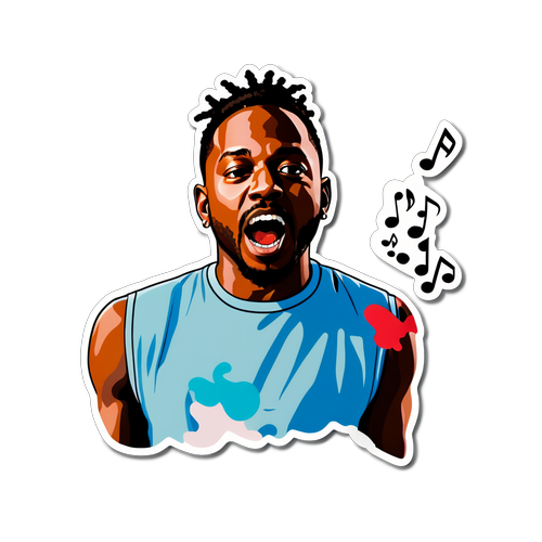 Energetische Kendrick Lamar Sticker