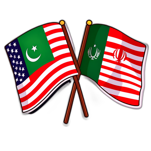 Konflik Simbolis: Bendera Iran dan AS