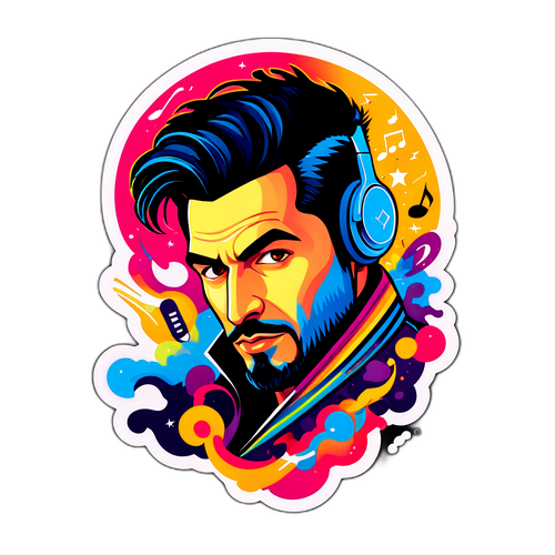 Sticker na Sining ng Musika at Sining ni Ercan Osmani
