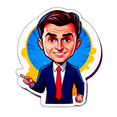 Karikatúra Charlie Kirkről