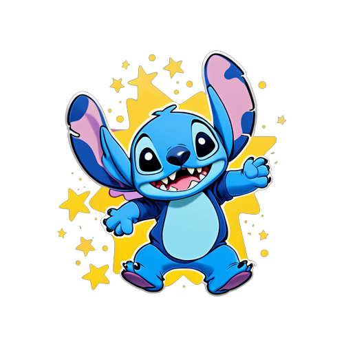 Stitch Saltando entre Estrellas