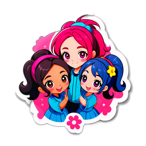 キュアコネクトの友情を分かち合うキャラクターたち