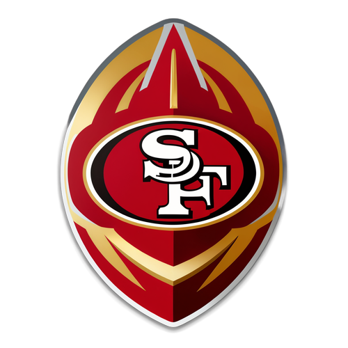 Sleek 49ers Logo Sticker