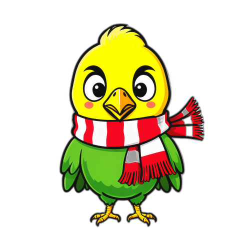 Chim Canaries đáng yêu cổ vũ đội bóng