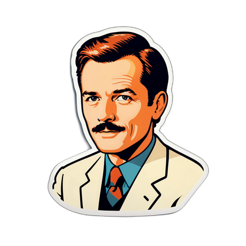 Minimalistische retro sticker van Ward Lemmelaan