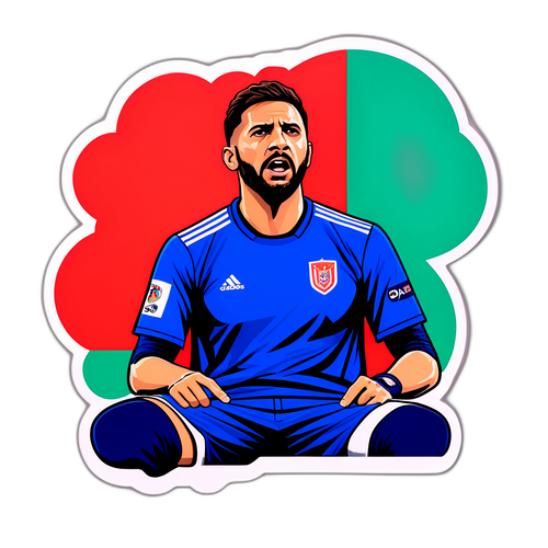 Autocollant minimaliste de Ruben Amorim sur le banc