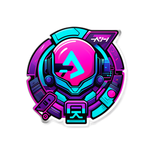 וואן - מדבקת סייברפאנק עתידנית