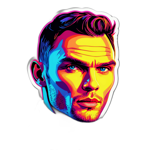 An Artistic Rendering of Ed Skrein