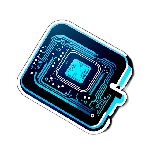 テクノロジーの進歩を象徴する回路のイラスト