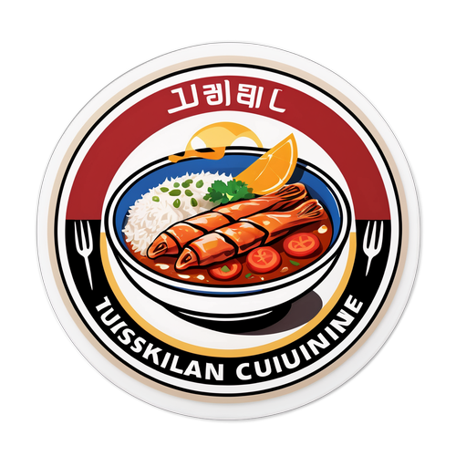 Ulsan'ın Geleneksel Türk Mutfağını Yansıtan Sticker