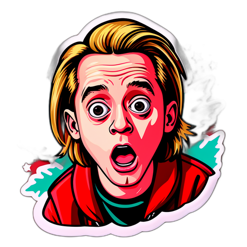 Nostalgický samolepka inspirovaná Macaulay Culkinem