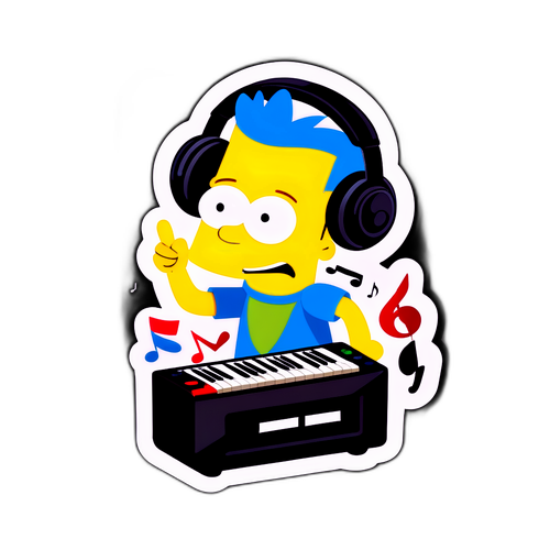 Sticker geïnspireerd door Bart Peeters' muziek