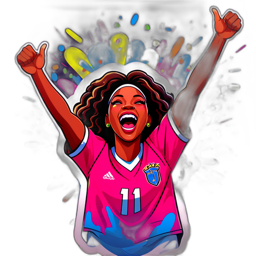 Trinity Rodman Celebration Sticker