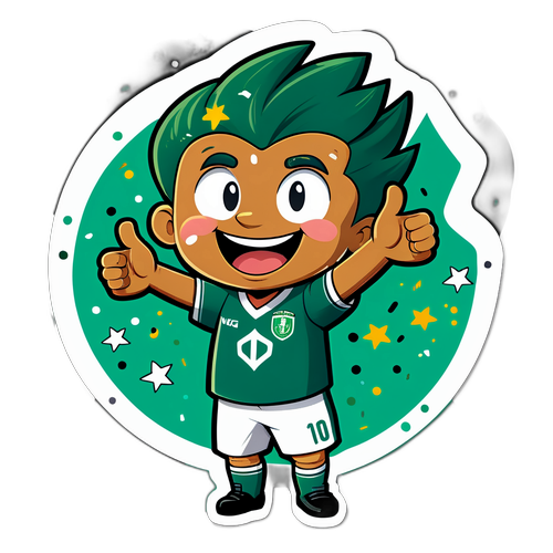 Palmeiras Maskotunun Kutlama Anı