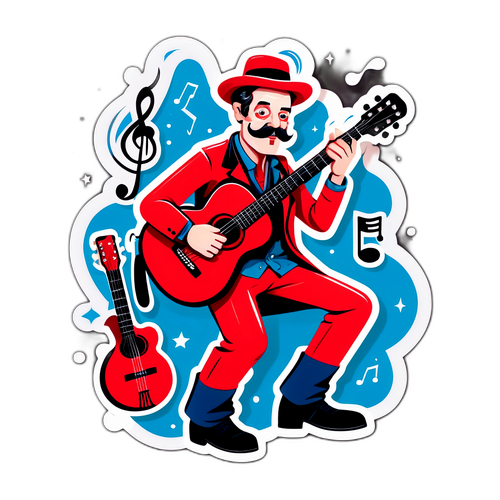Uncle Red na Naglalaro ng Gitara