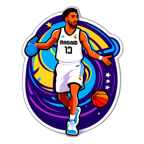 Real Madrid Basketbol Oyuncusu Sticker