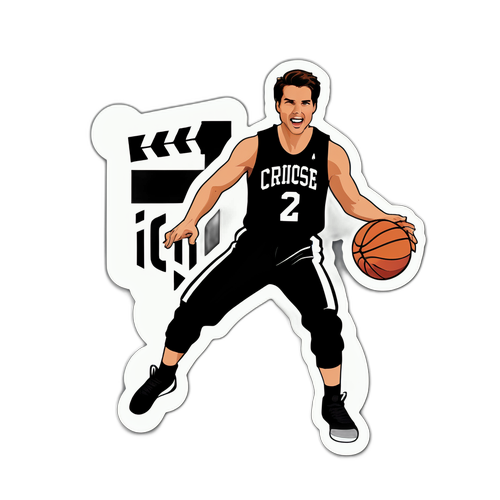 Tom Cruise Basketbol Stikeri