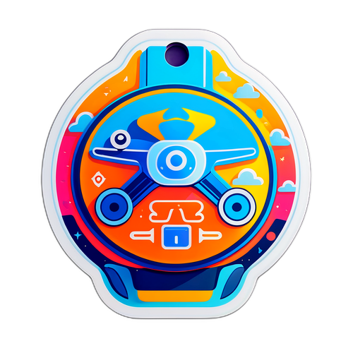 Veselá nálepka se stylizovaným AirTag 2