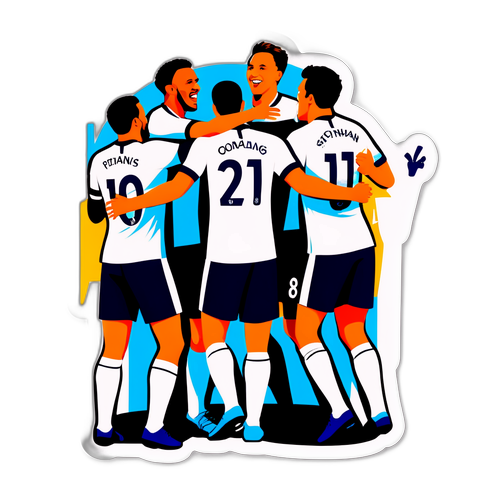 Tottenham Spillerfejring Efter Mål