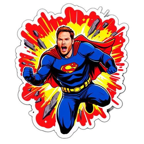 Sticker Aksi Superhero