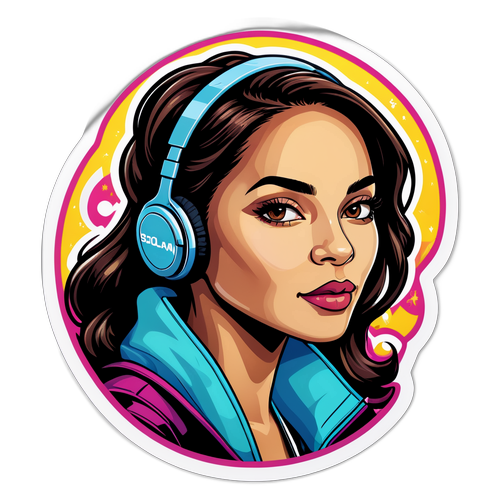 Diseño de sticker de Solana Sierra