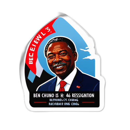 Sticker ya kuashiria kujiuzulu kwa Ben Chumo