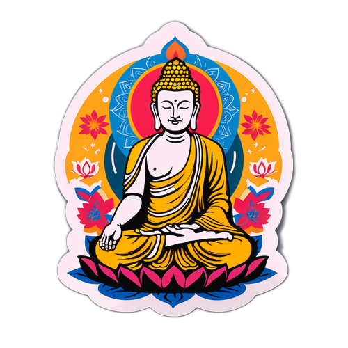 慶祝地藏菩薩生日的貼紙設計