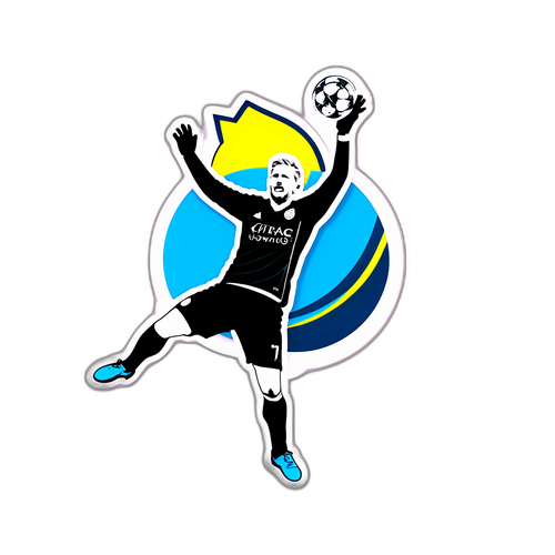 Kasper Schmeichel Minimalist Silhouette