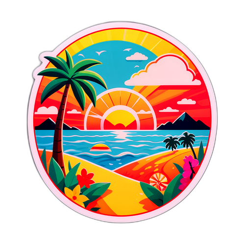 Thiết kế cảnh thiên nhiên mùa hè rực rỡ