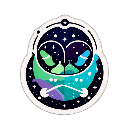 Zwillings-Sternzeichen Aufkleber