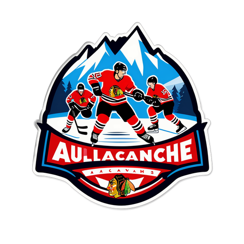 Avalanche vs Blackhawks Sticker