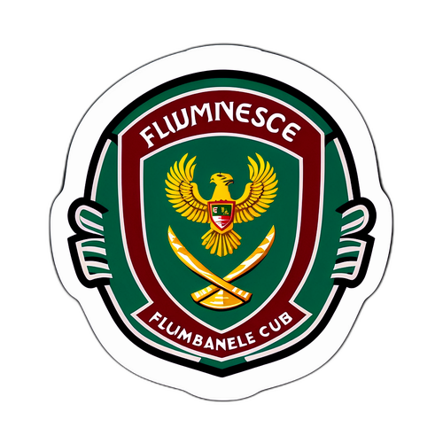 Sticker retro al clubului de fotbal Fluminense