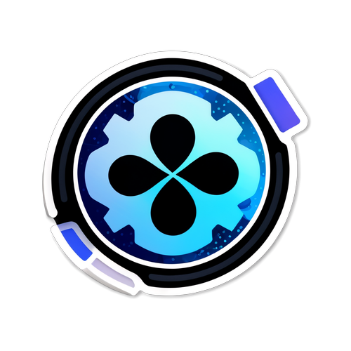 Autocollant XRP avec le logo Ripple