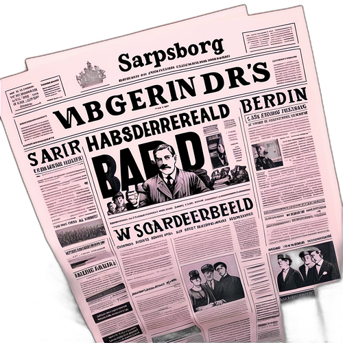 Aviser-tema klistremerke for Sarpsborg Arbeiderblad