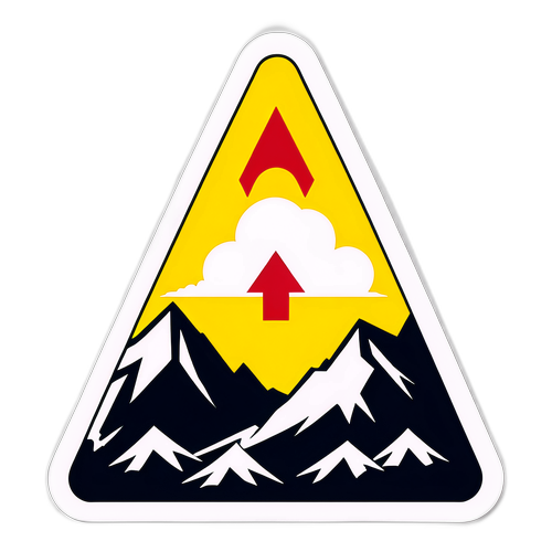 雪崩事故防止の警告サイン