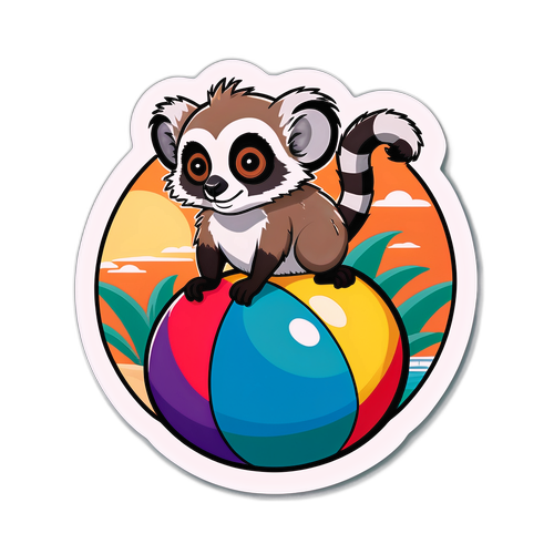 Lemur på Strandball